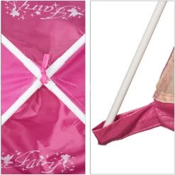 Relaxdays Tente Enfant Intérieur Fille Tente De Jeu Fée Extérieur Rose Princesse 3 Ans HxlxP: 90 X 118 X 115 Cm, Rose -Lit enfant Soldes Boutique 10367908 3