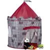 Relaxdays Tente Enfant Intérieur Garçons Chevalier Château Tente De Jeu Extérieur 3 Ans HxlxP: 125 X 105 X 105 Cm, Gris