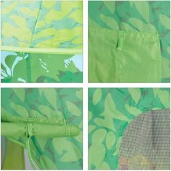 Relaxdays Tente De Jeu Dinosaure, Tente Enfants Tente Intérieur Extérieur Filles Garçons HxlxP: 150 X 100 X 100 Cm, Vert -Lit enfant Soldes Boutique 10367914 4