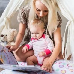 SUNNY Alba Tente Tipi Pour Enfants En Crème | Tente De Jeu Avec Tapis Pour L'intérieur / Chambre | 120x120 Cm - Blanc -Lit enfant Soldes Boutique 11027470 5