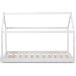 IDMARKET Lit Cabane Enfant 90 X 190 CM NEEL Blanc Avec Sommier - Blanc 9 IDMARKET Lit Cabane Enfant 90 X 190 CM NEEL Blanc Avec Sommier - Blanc -Lit enfant Soldes Boutique 13453364 5