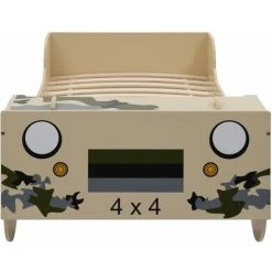 VidaXL Lit Tout-terrain Pour Enfants 90 X 200 Cm Camouflage - Beige -Lit enfant Soldes Boutique 13649404 4