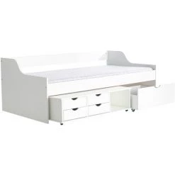 MILIBOO Lit Design Enfant à Tiroirs 90x190 Blanc CLEO - Blanc 7 MILIBOO Lit Design Enfant à Tiroirs 90x190 Blanc CLEO - Blanc -Lit enfant Soldes Boutique 13950077 3