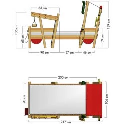 WICKEY Lit Enfant, Lit Maison Crazy Sparky Max Bâche Jaune Lit En Bois 90 X 200 Cm -Lit enfant Soldes Boutique 14818998 3