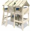 WICKEY Lit Enfant, Lit Mezzanine CrAzY Island Lit Maison, Lit En Bois 90x 200 Cm
