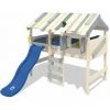 WICKEY Lit Enfant, Lit Mezzanine CrAzY Lagoon Avec Toboggan Lit Maison 90 X 200 Cm