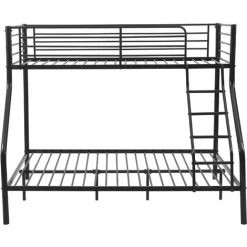 [neu.haus] Cadre De Lit Superposé En Métal Armature Massive Pour 3 Personnes 210cm X 147,5cm X 168cm Noir -Lit enfant Soldes Boutique 16435661 4