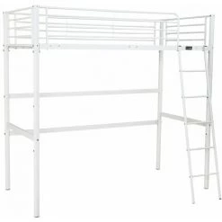 HABITAT & JARDIN Lit Mezzanine "Alora" - 90 X 190 Cm - Blanc