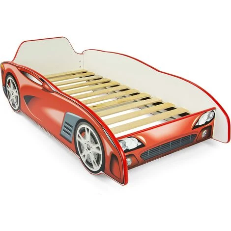 LEOMARK Moderne Lit D'Enfant Toddler En Bois Avec Un Matelas Sport Car 2 LEOMARK Moderne Lit D'Enfant Toddler En Bois Avec Un Matelas Sport Car – Image 2