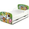 LEOMARK Moderne Lit D'Enfant Toddler En Bois Avec Un Matelas Et Un Tiroir Jungle