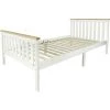 LEOMARK Lit Blanc Pas Un Matelas MILANO PINE 90/200