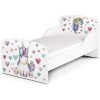 LEOMARK Moderne Lit D'Enfant Toddler En Bois Avec Un Matelas Licorne