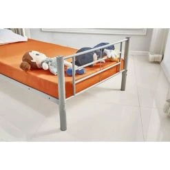 MOBILIER DECO JUMO - Lit Superposé 90x190 Cm En Métal Avec Sommier - Métallisé -Lit enfant Soldes Boutique 18396965 3