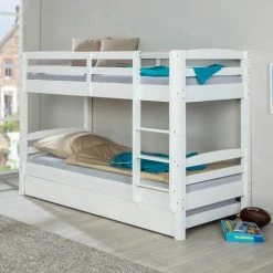 ALTOBUY ALASKA - Lits Superposés 90x200 Avec Sommiers Blanc - Blanc 8 ALTOBUY ALASKA - Lits Superposés 90x200 Avec Sommiers Blanc - Blanc -Lit enfant Soldes Boutique 18399852 4