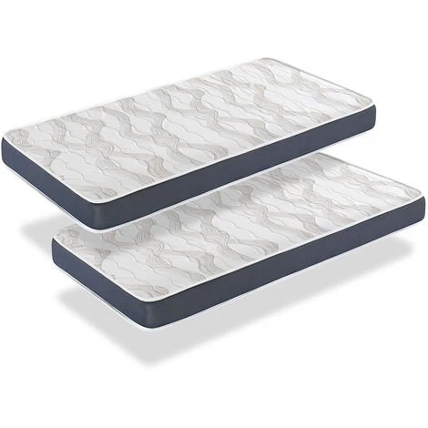 DORMALIT Matelas LOT 2 ERGO CONFORT 80x190 Epaisseur 14 CM Rembourrage Super Soft Juvenil Ideal Pour Les Lits Gigognes 1 DORMALIT Matelas LOT 2 ERGO CONFORT 80x190 Epaisseur 14 CM Rembourrage Super Soft Juvenil Ideal Pour Les Lits Gigognes