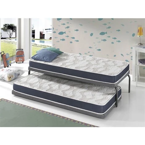 DORMALIT Matelas LOT 2 ERGO CONFORT 80x190 Epaisseur 14 CM Rembourrage Super Soft Juvenil Ideal Pour Les Lits Gigognes 2 DORMALIT Matelas LOT 2 ERGO CONFORT 80x190 Epaisseur 14 CM Rembourrage Super Soft Juvenil Ideal Pour Les Lits Gigognes – Image 2