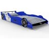 Deuba Lit Enfant Voiture Formule 1 F1 Bleu - 90 Cm X 200 Cm - Sommier Inclus - Chambre