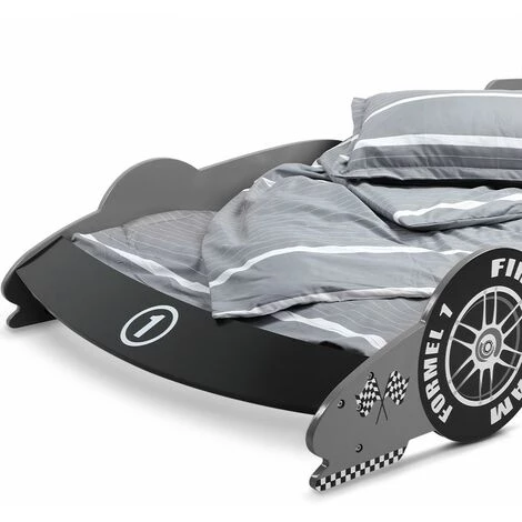 Deuba Lit Enfant Voiture Formule 1 F1 Gris - 90 Cm X 200 Cm - Sommier Inclus - Chambre 5 Deuba Lit Enfant Voiture Formule 1 F1 Gris - 90 Cm X 200 Cm - Sommier Inclus - Chambre – Image 5
