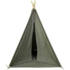 SUNNY Alba Tente Tipi Pour Enfants En Gris | Tente De Jeu Avec Tapis Pour L'intérieur / Chambre | 120x120 Cm - Gris -Lit enfant Soldes Boutique 18495890 4