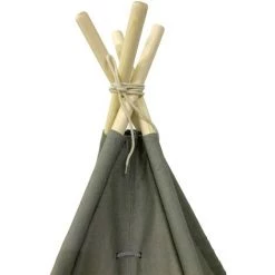 SUNNY Alba Tente Tipi Pour Enfants En Gris | Tente De Jeu Avec Tapis Pour L'intérieur / Chambre | 120x120 Cm - Gris -Lit enfant Soldes Boutique 18495890 5