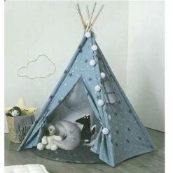 Tipi Argent Avec Son Tapis Gris Atmosphera For Kids -Lit enfant Soldes Boutique 18505949 3