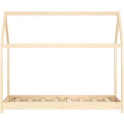 Cadre De Lit D'Enfant Bois De Pin Massif 70x140 Cm VidaXL -Lit enfant Soldes Boutique 19287043 3