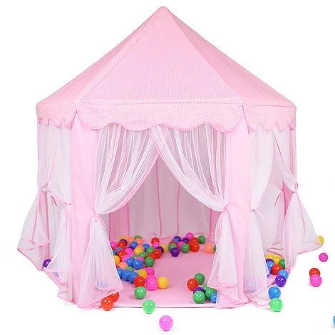 OOBEST 1.4m Rose Tente De Jeu Pour Enfants Château De Princesse Tente De Jeu Maison De Jouet Château De Princesse De Fées 1 OOBEST 1.4m Rose Tente De Jeu Pour Enfants Château De Princesse Tente De Jeu Maison De Jouet Château De Princesse De Fées