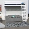 LE QUAI DES AFFAIRES Lit Mezzanine STUDIO 90x200 + 1 Sommier / Blanc/ L209xP151xH195