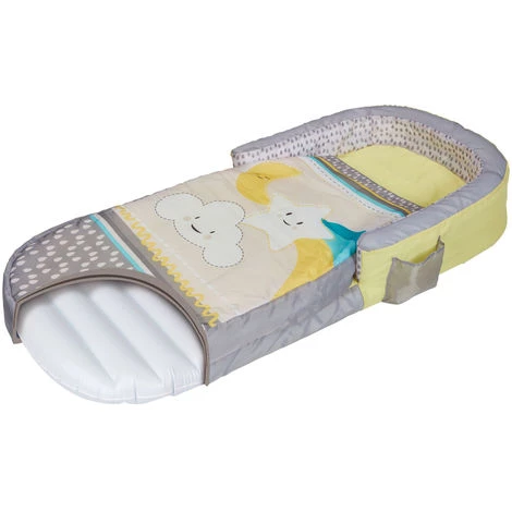 MOOSE TOYS Lit De Voyage Etoile Et Nuage 18 Mois à 3 Ans - Gris 2 MOOSE TOYS Lit De Voyage Etoile Et Nuage 18 Mois à 3 Ans - Gris – Image 2