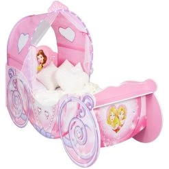 BEBEGAVROCHE Lit Carrosse Légende Princesse Disney + Matelas - Rose -Lit enfant Soldes Boutique 22746447 3