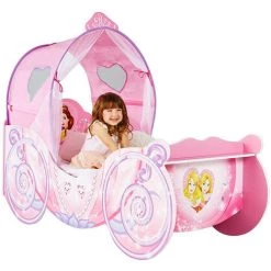 BEBEGAVROCHE Lit Carrosse Légende Princesse Disney + Matelas - Rose -Lit enfant Soldes Boutique 22746447 5