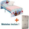 BEBEGAVROCHE Lit Enfant Bois Et Métal La Reine Des Neiges 2 Disney + Matelas - Multicolor