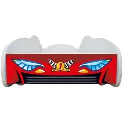 BEBEGAVROCHE Pack Complet Lit Enfant Voiture Racing Rouge = Lit+Matelas & Parure+Couette+Oreiller - Rouge -Lit enfant Soldes Boutique 22747302 5