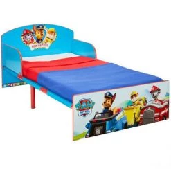 BEBEGAVROCHE Pack Complet Premium Lit Bois Et Metal Pat' Patrouille= Lit+Matelas & Parure+Couette+Oreiller - Bleu -Lit enfant Soldes Boutique 23081793 3