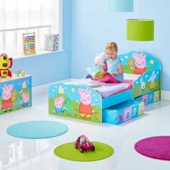 BEBEGAVROCHE Pack Complet Premium Lit Peppa Pig Famille Avec Tiroirs = Lit+Matelas & Parure+Couette+Oreiller - Multicolor -Lit enfant Soldes Boutique 23573182 3
