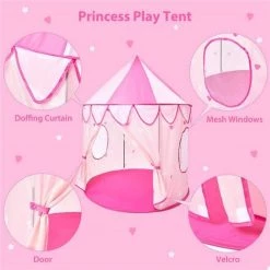 INSMA Tente De Jeu Pliable Tente Princess Pour Enfant -Lit enfant Soldes Boutique 23920090 3