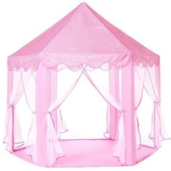 INSMA Tente Enfant Tipi Portable Pliable Princes Princesse Chateau Aire De Jeux Intérieur 140 X 135 Cm