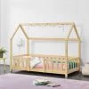 Lit D'Enfant Design Forme Maison Sisimiut Pin 140 X 70 Cm Naturel [en.casa]