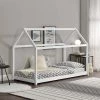 Lit Enfant Design Maison Netstal Pin 140 X 70 Cm Blanc [en.casa]