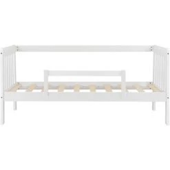 Lit D'Enfant Avec Barrière Anti-Chute Selfoss 80 X 160 Cm Blanc [en.casa] -Lit enfant Soldes Boutique 24061643 4