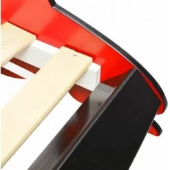 Hommoo Lit Voiture De Course Pour Enfants 90 X 200 Cm Rouge HDV10567 -Lit enfant Soldes Boutique 25065938 5