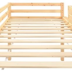 Hommoo Lit Mezzanine D'enfants Avec Toboggan Et Echelle Pin 97x208 Cm HDV23800 -Lit enfant Soldes Boutique 25134804 4