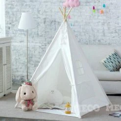 INSMA Tente De Jeu Tente Tipi Enfant Coton Toile Maison Jardin Interieure Exterieure -Lit enfant Soldes Boutique 25434333 4