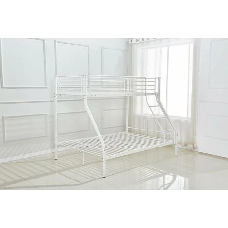 HABITAT & JARDIN Lit Superposé En Métal "Leo" Sommiers Inclus - 90/140 X 190 Cm - Blanc 4 HABITAT & JARDIN Lit Superposé En Métal "Leo" Sommiers Inclus - 90/140 X 190 Cm - Blanc – Image 4