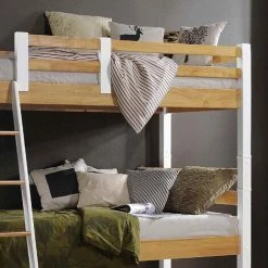 DECO IN PARIS Lit Superposé Séparable 90 X 190 Cm En Bois Et Blanc ARMAND - Blanc -Lit enfant Soldes Boutique 26097698 3