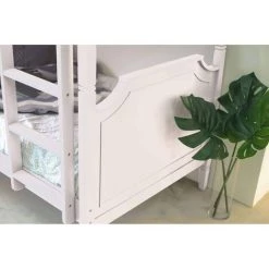 DECO IN PARIS Lit Superposé Séparable En Bois Blanc PAULINE 90 X 190 Cm - Blanc -Lit enfant Soldes Boutique 26446909 3