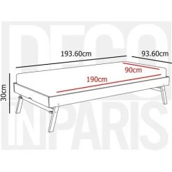 DECO IN PARIS Lit Superposé Gigogne 3 Couchages En Bois Gris LEOPAUL 90 X 190 Cm - Gris -Lit enfant Soldes Boutique 26446932 5