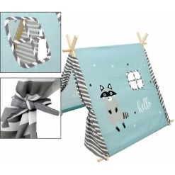 ECD GERMANY Tipi Indien Enfant Tente De Jeu Pour Fille Et Garçon Teepee Intérieur Extérieur -Lit enfant Soldes Boutique 26889449 3