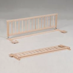 LE QUAI DES AFFAIRES Lit Cabane PANDA 90x190 + 1 Sommier + Barrière /Naturel/ 195x97x134 -Lit enfant Soldes Boutique 27037304 3