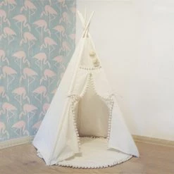 ASUPERMALL Tente Pliante Pour Enfants Boule De Laine De Dentelle Blanche -Lit enfant Soldes Boutique 27555003 3